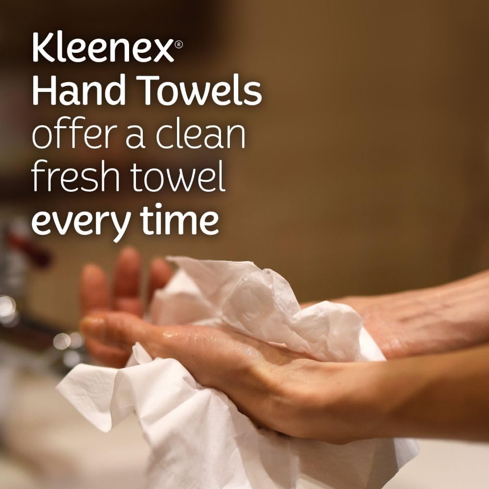 Disposable Paper Hand Towels, 6 Boxes, 60 Tissues per Box (360 Total Tissues), Packaging May Vary