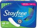 Maxi Super Long Wingless Reliable Protection and Absorbency Pads for Women, 48 Count (Pack of 1)